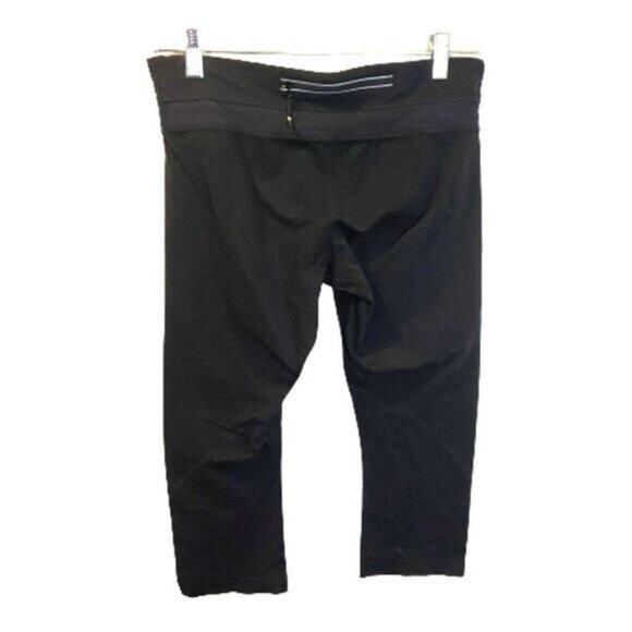 Women's High Waisted Yoga Capris Leggings w Back Pockets Workout Cropped - Picture 2 of 5